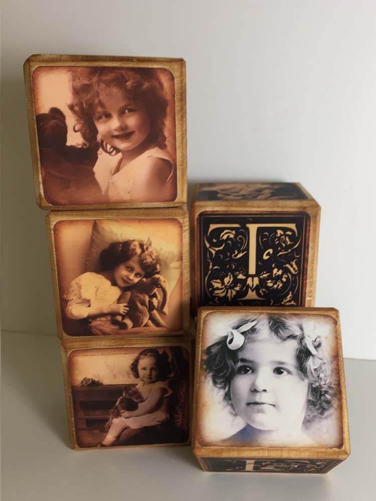 Old postcards for sale, old photo postcard wooden toy