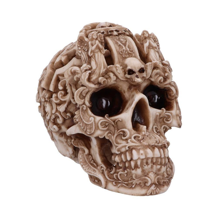 Human Skull: Gothic Design Carved Skull
