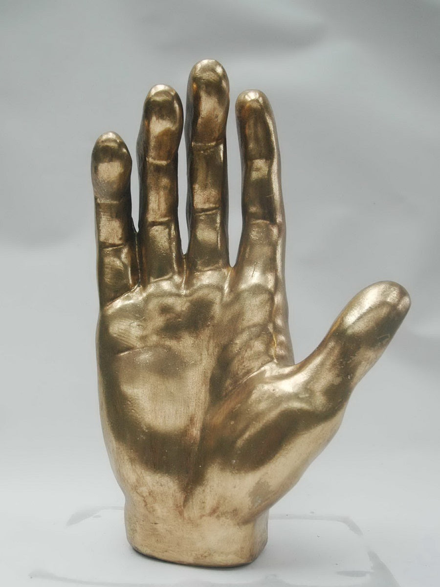 Large Gold Hand Sculpture
