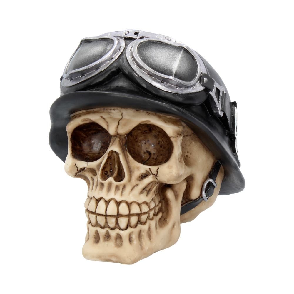 Iron Cross Helmet and Goggles Biker Skull