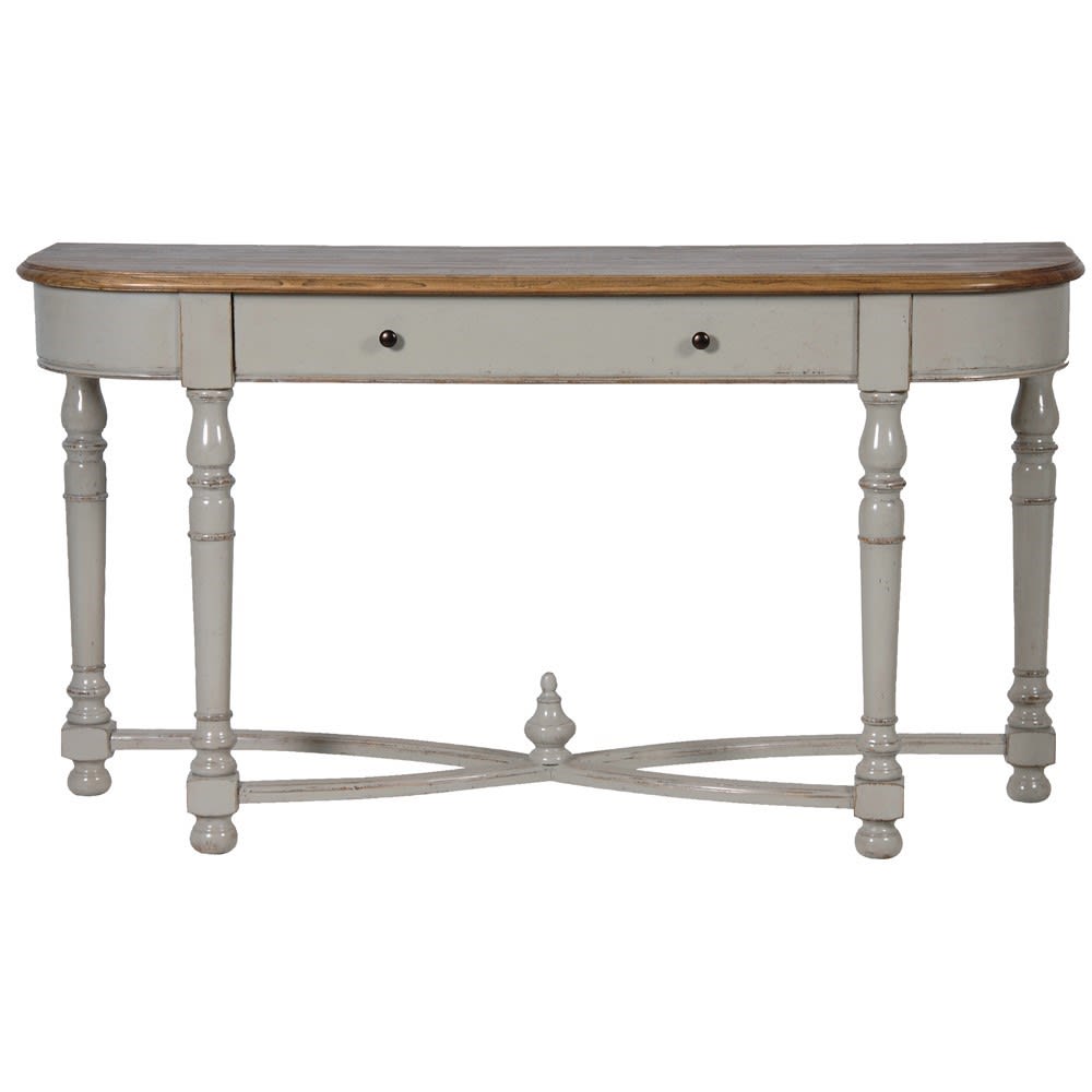 Console Table  with Distressed Top