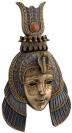 Egyptian Cleopatra Headdress, Cleopatra Decorative Wall Mask, 38cm