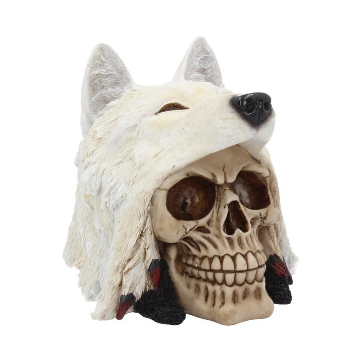 Human Skull: Night Wolf Skull