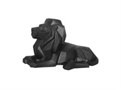 Black Origami Lion,