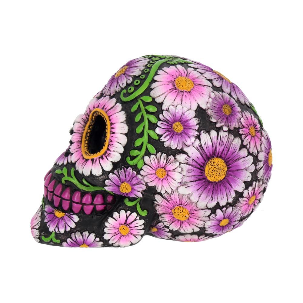 Flower Petal Skull, Gothic Skull Pink Petals