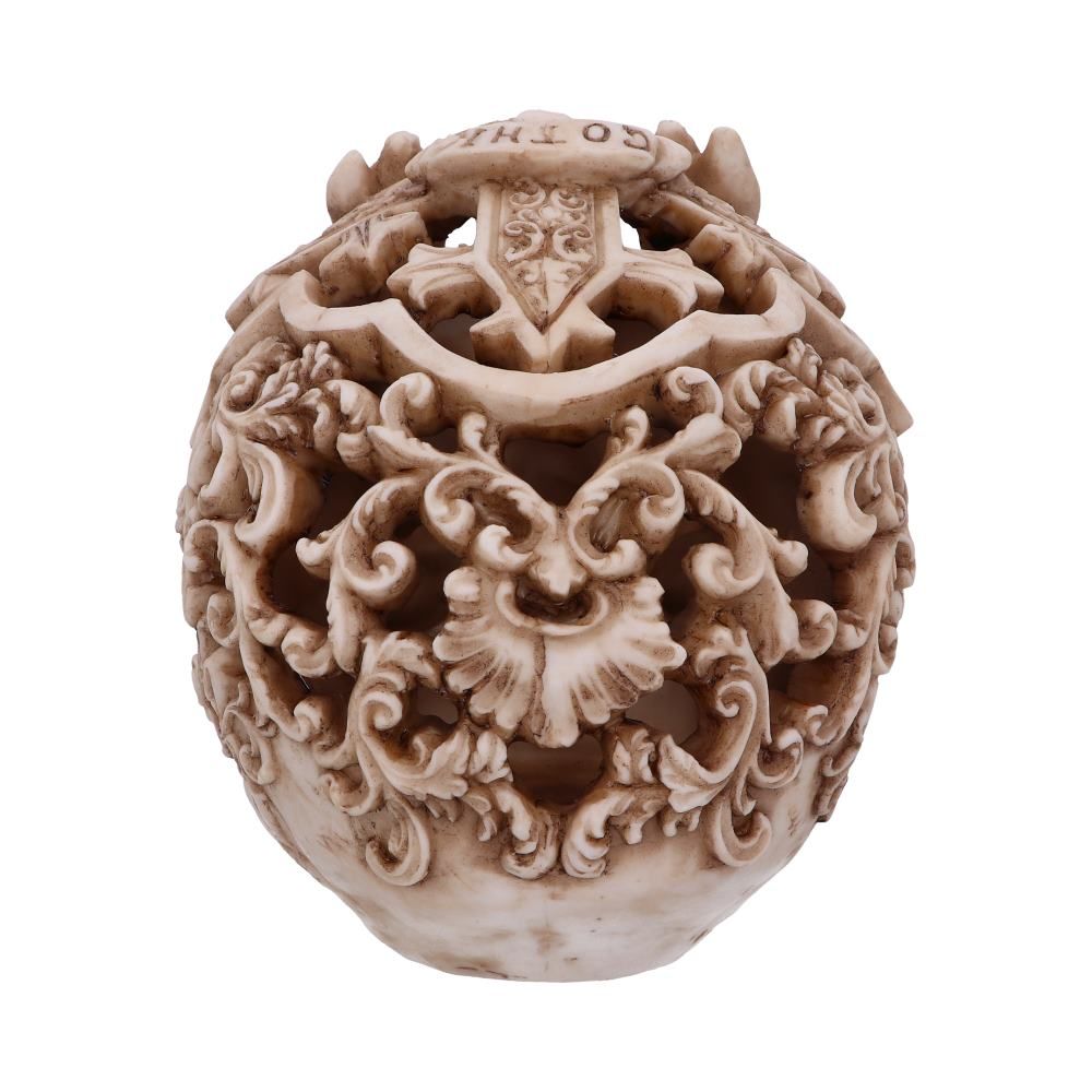 Human Skull: Gothic Design Carved Skull