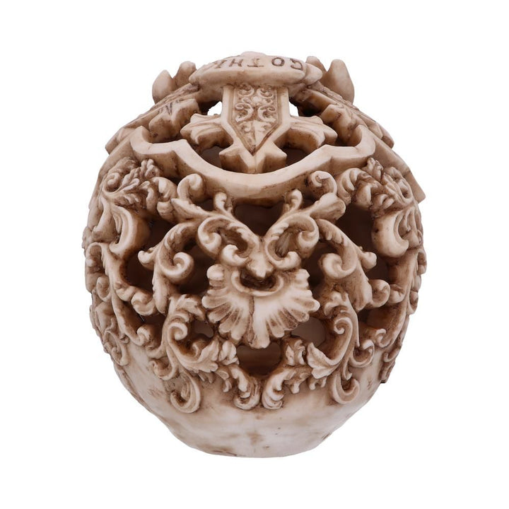 Human Skull: Gothic Design Carved Skull