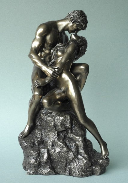 Sculptures –  Nude Couple Kissing figuring – Lovers