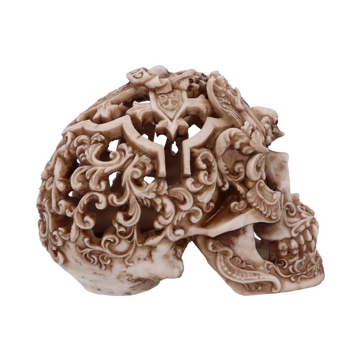 Human Skull: Gothic Design Carved Skull