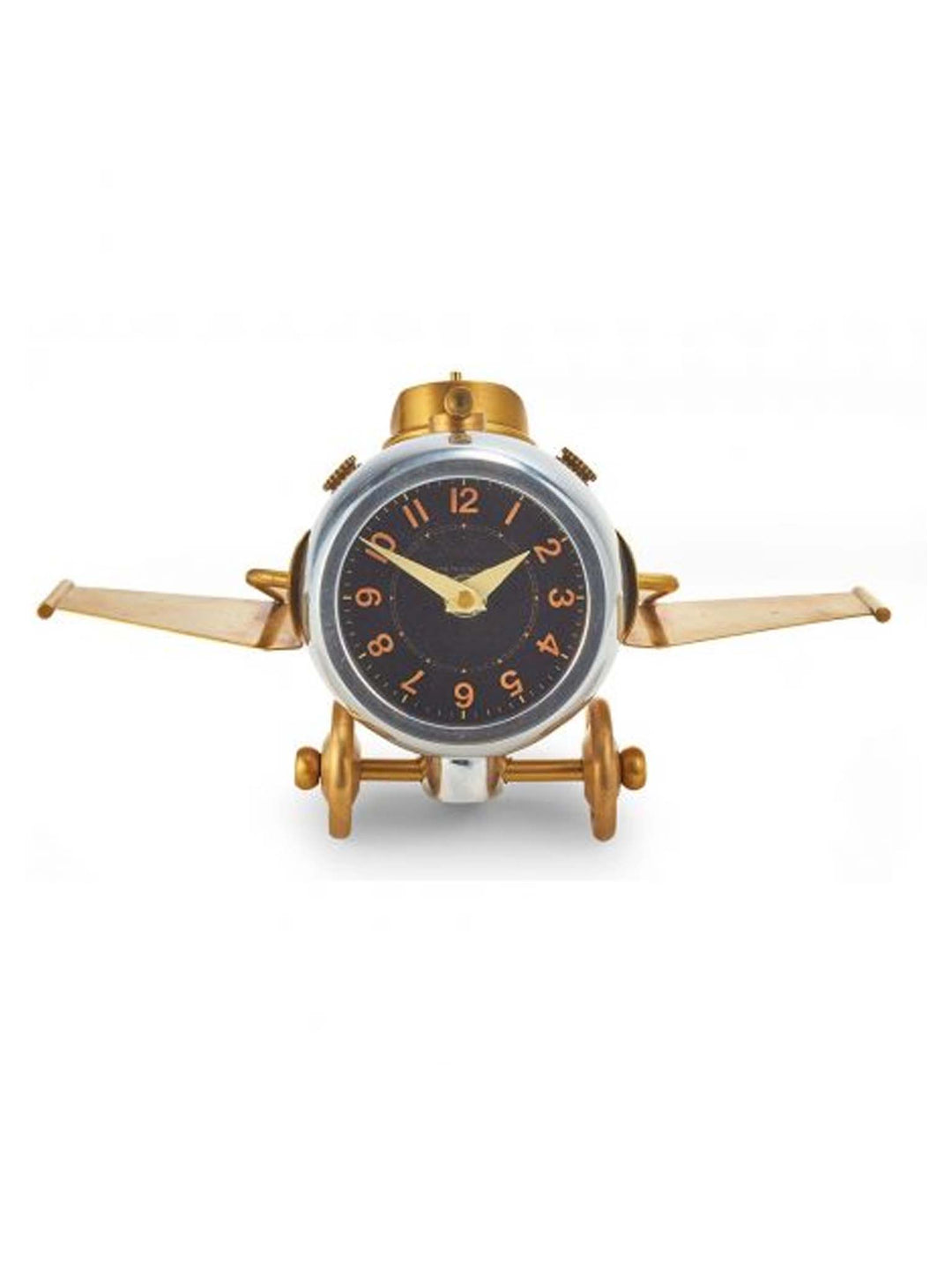 Thunderbolt clock, silver clock, desk object, table clock, alarm clock, Thunderbolt Table Clock