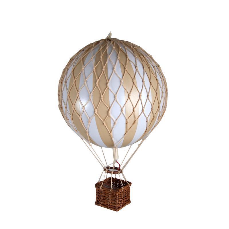 white and ivory Hot Air Balloon,  Vintage Hot Air Balloon Decoration, Authentic Model Hot air balloon