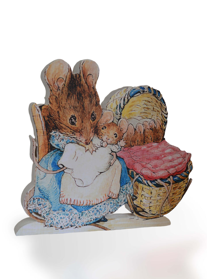 Beatrix Potter Figuring, Peter Rabbit, Jemima Duck, Table Centrepiece, Free Standing Wooden Figures, 25cm