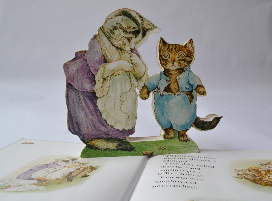 Beatrix Potter Figuring, Peter Rabbit, Jemima Duck, Table Centrepiece, Free Standing Wooden Figures, 25cm