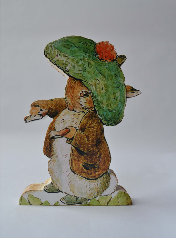 Beatrix Potter Figuring, Peter Rabbit, Jemima Duck, Table Centrepiece, Free Standing Wooden Figures, 25cm