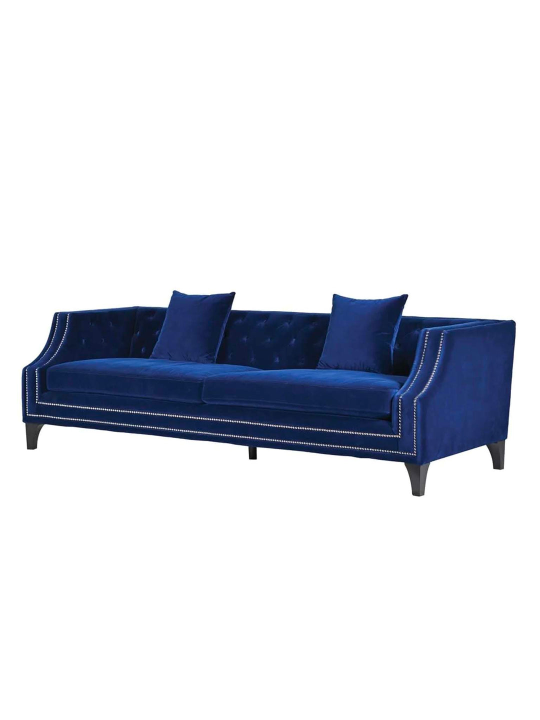 Blue Chesterfield Sofa, 3 Seater