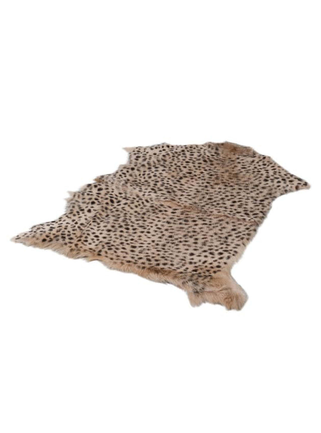 Leopard Print Goat Fur Rug, Leopard rug, tiger rug