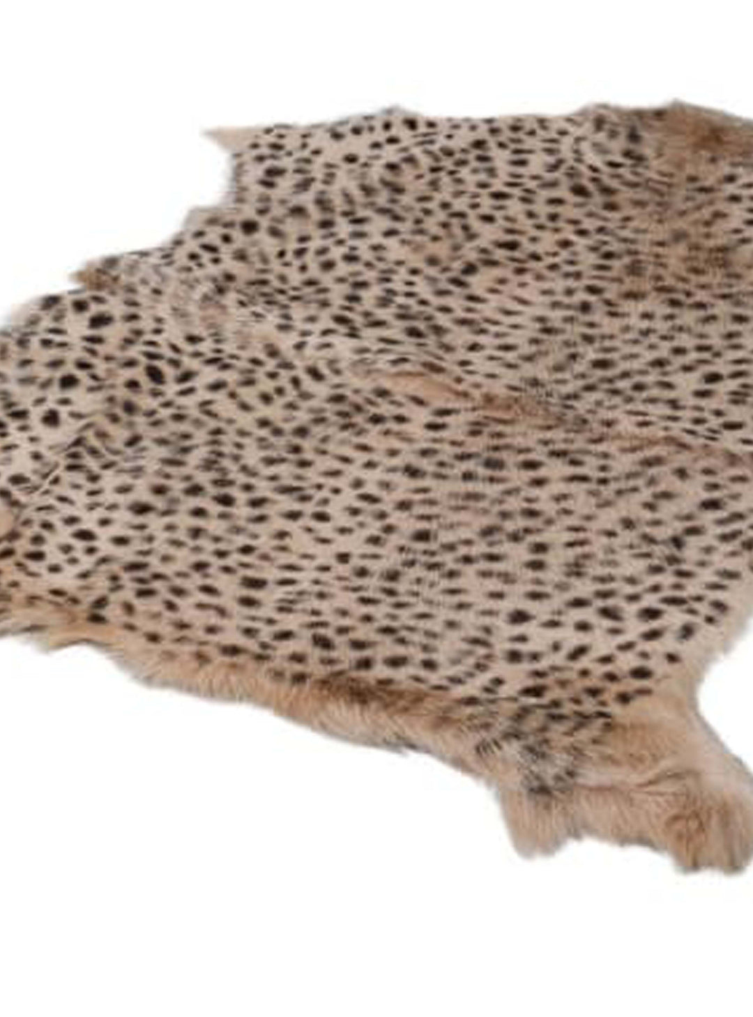 Leopard Print  Fur Rug, Goat rug, cow hide