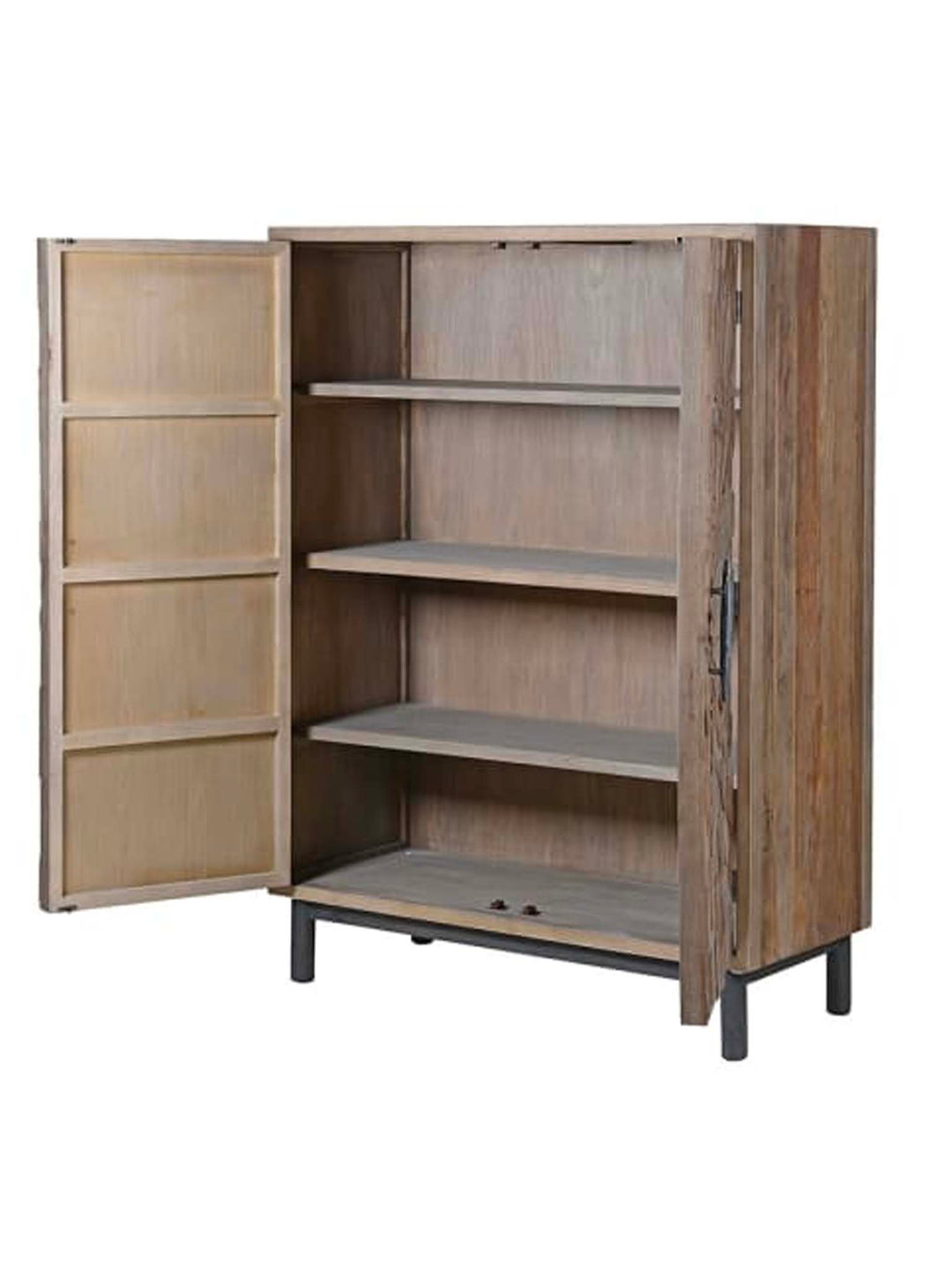 Wooden Mosaic Pattern Cabinet
