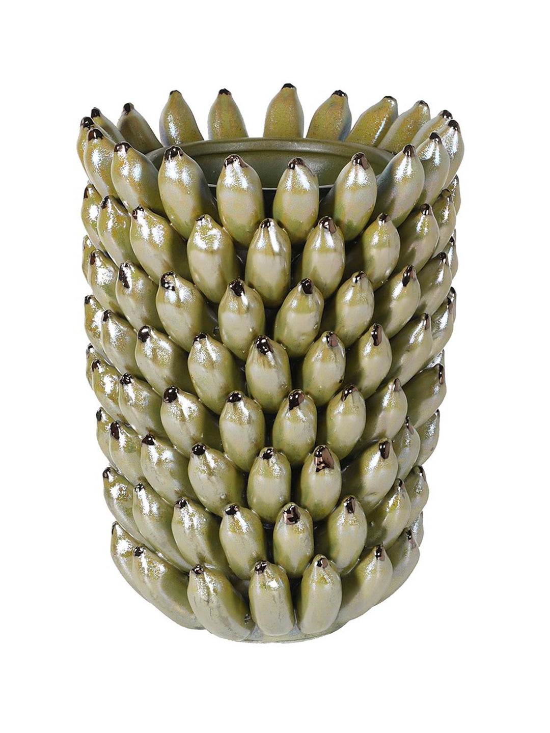 Golden Banana Vase, Green banana vase, large designer vase 