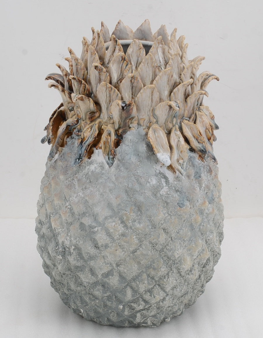 Pineapple Vase,  Pineapple Large, Decorative Pineapple Vase