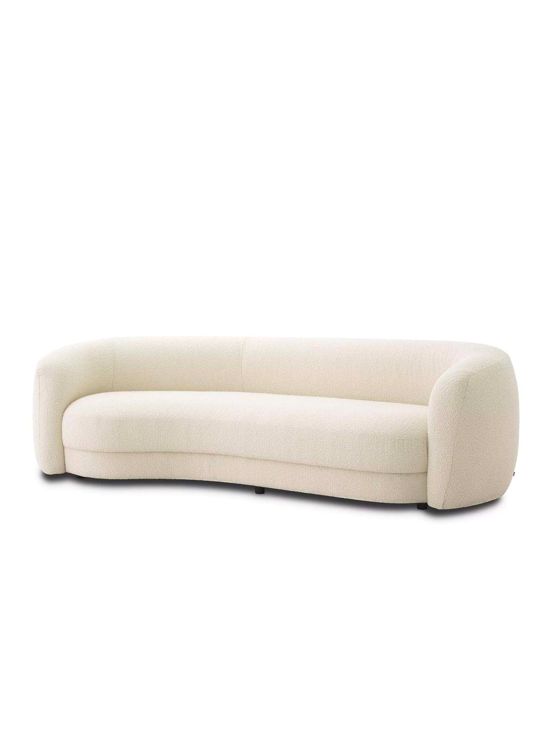 Bouclé Cream Fabric Sofa, Ivory Colour Designer Sofa