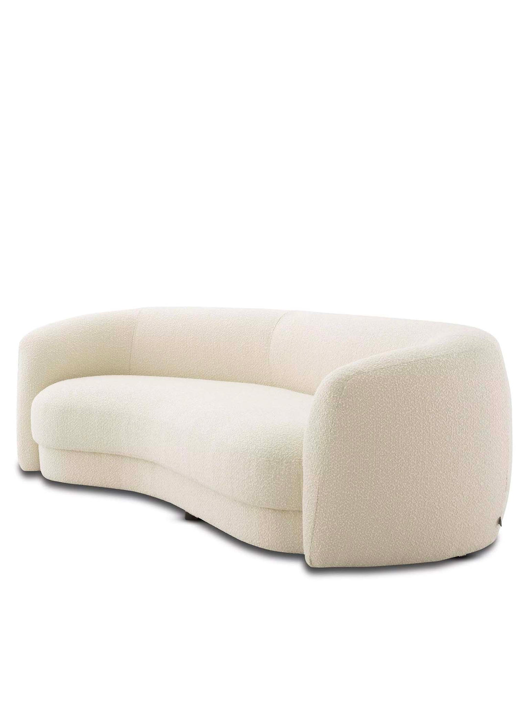 Bouclé Cream Fabric Sofa, Ivory Colour Designer Sofa