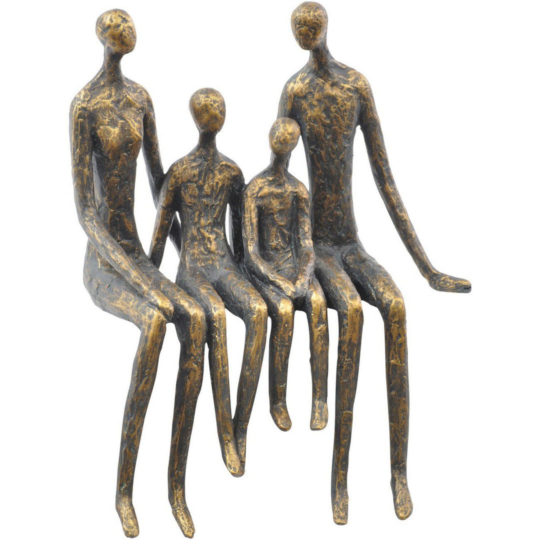 Sculptures – Family of Four Bronze Effect Figurings