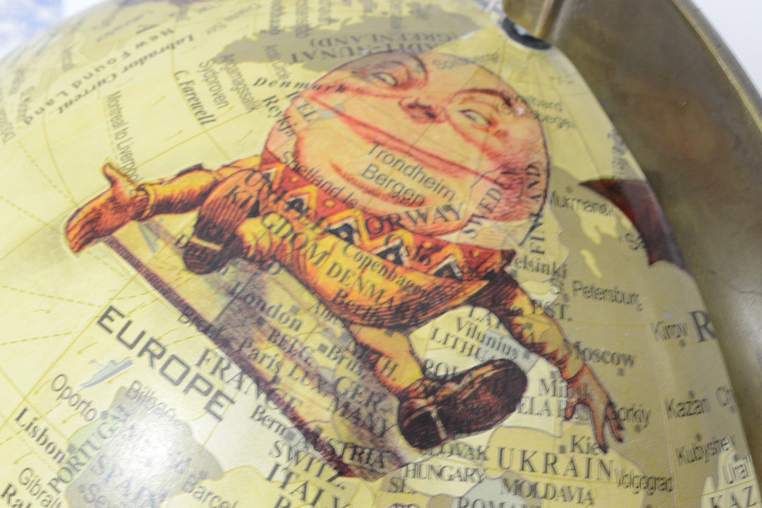 Alice In Wonderland Large Contemporary Globe – Alice's Adventures Travel World Globe