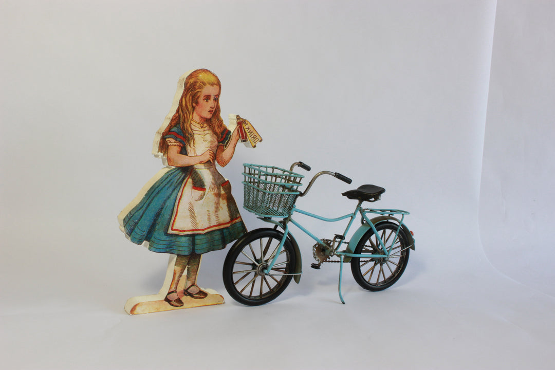 Small Blue Vintage Bike Model – Teen Girl's Bicycle