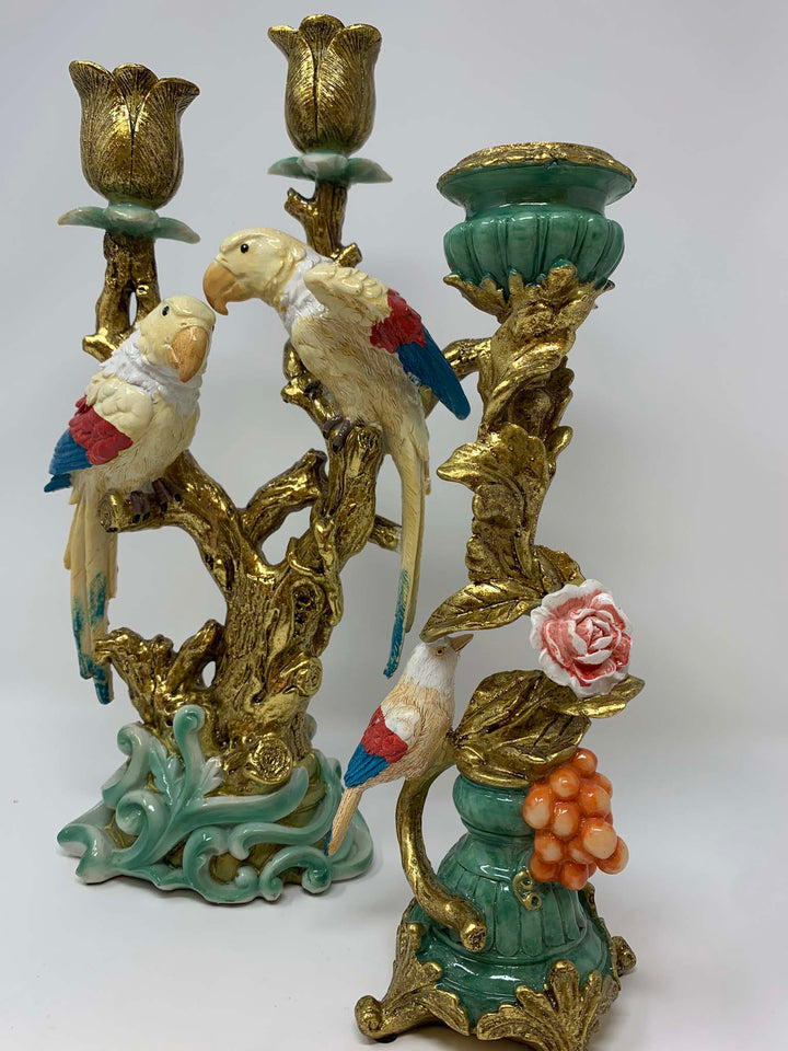 Bird Design Candleholder, Tropical Bird Candle Stick