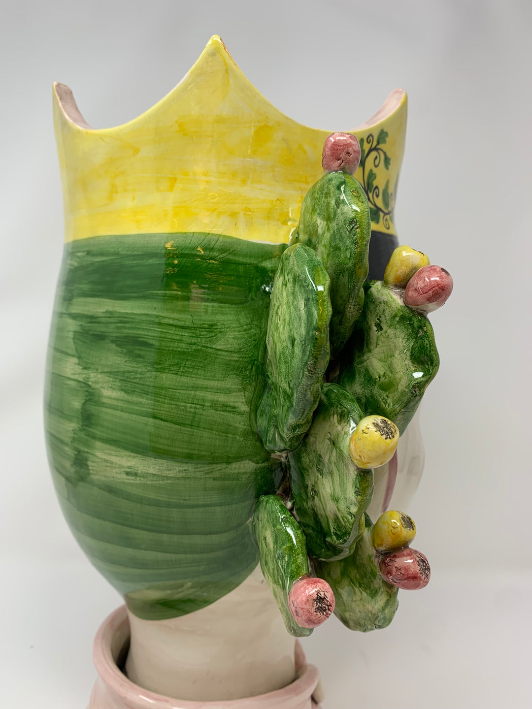 Moro Head vases, Lady Sicily Vase head, Italian handmade ceramic vase