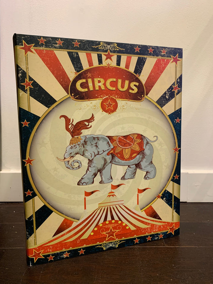 Circus elephant box, American circus themed party decoration