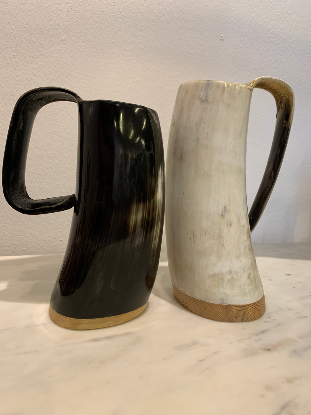 Viking drinking mug - natural cow horn mug
