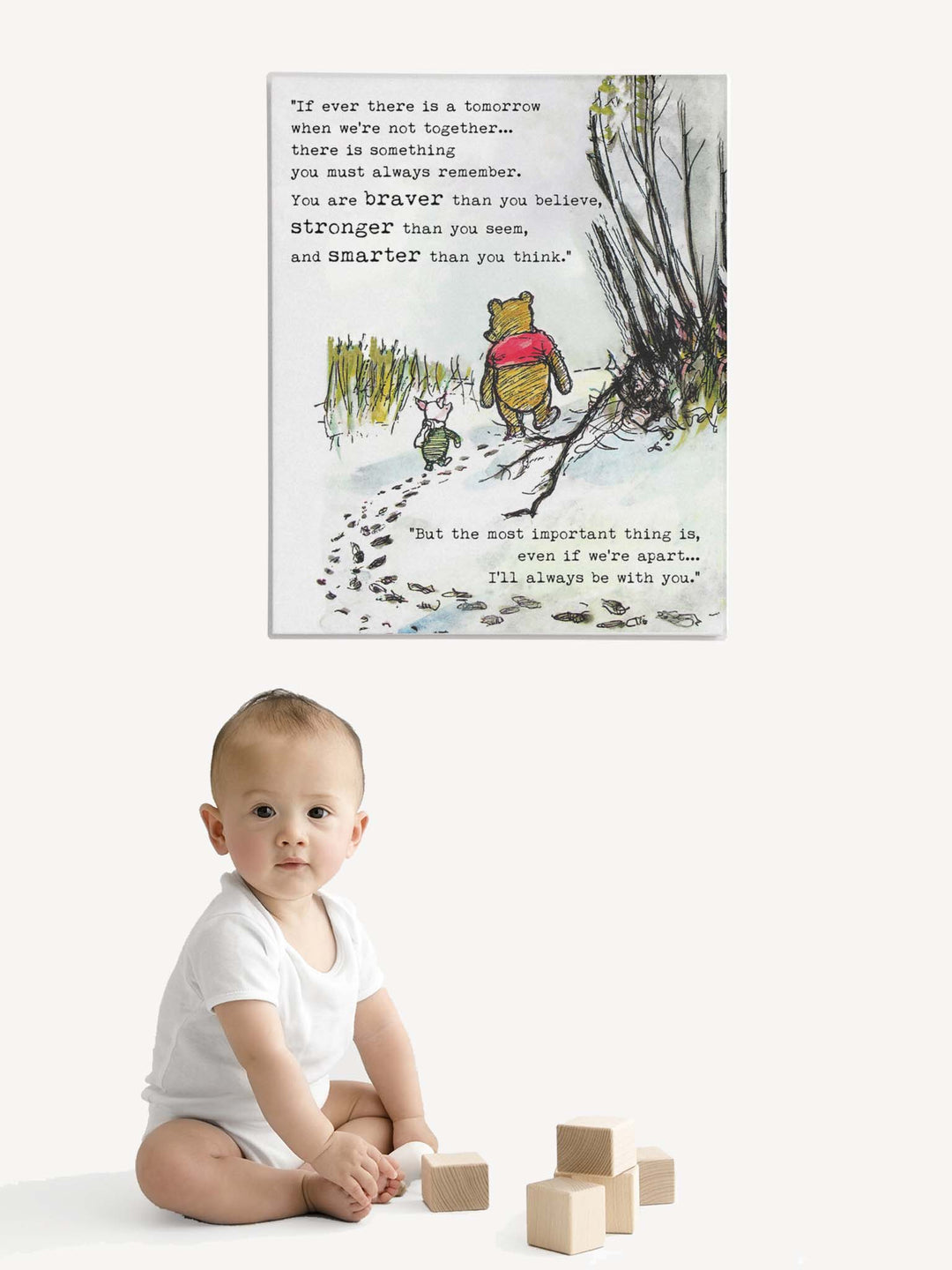 nursery print, Winnie the Pooh Quotes Poem