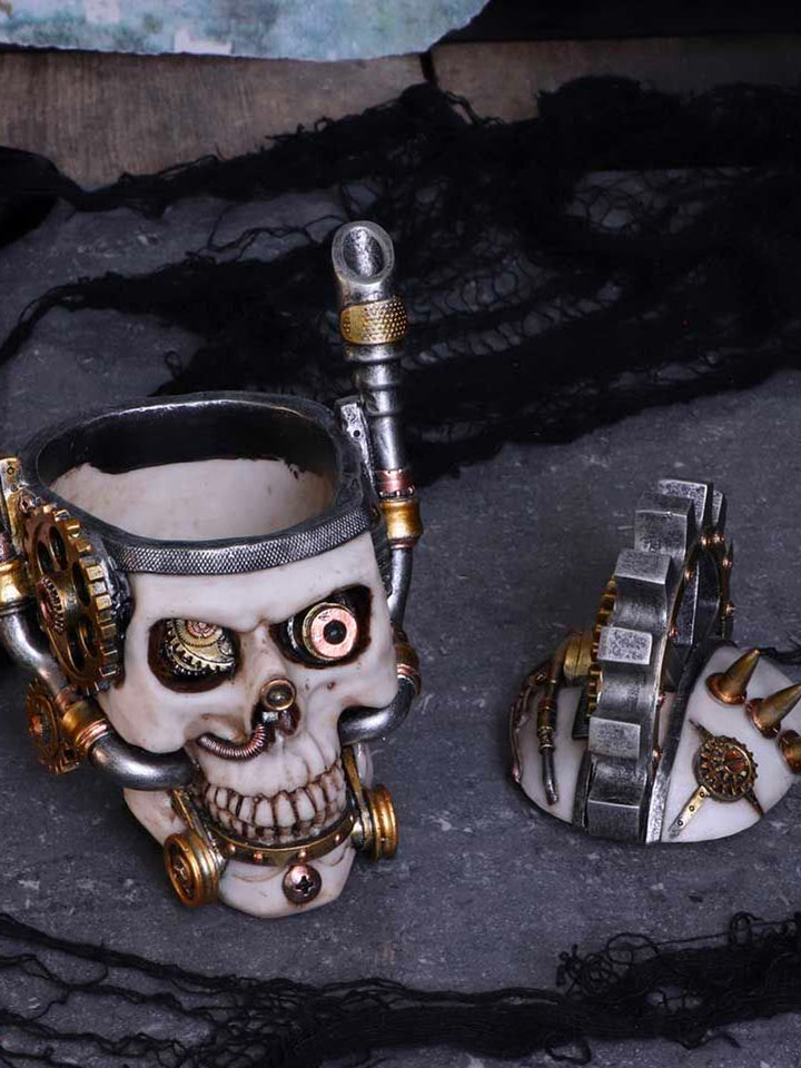 Mechanical Skull, Skull Ornament, Metal Head Skull