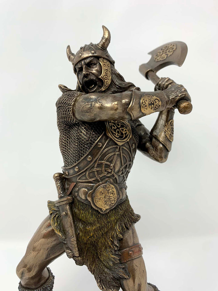 Berserker, Viking warrior figurine, Viking god sculpture, Viking and Norse
