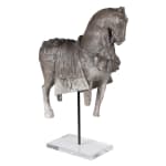 Large Resin Horse on Acrylic Base, Greek Horse Sculpture