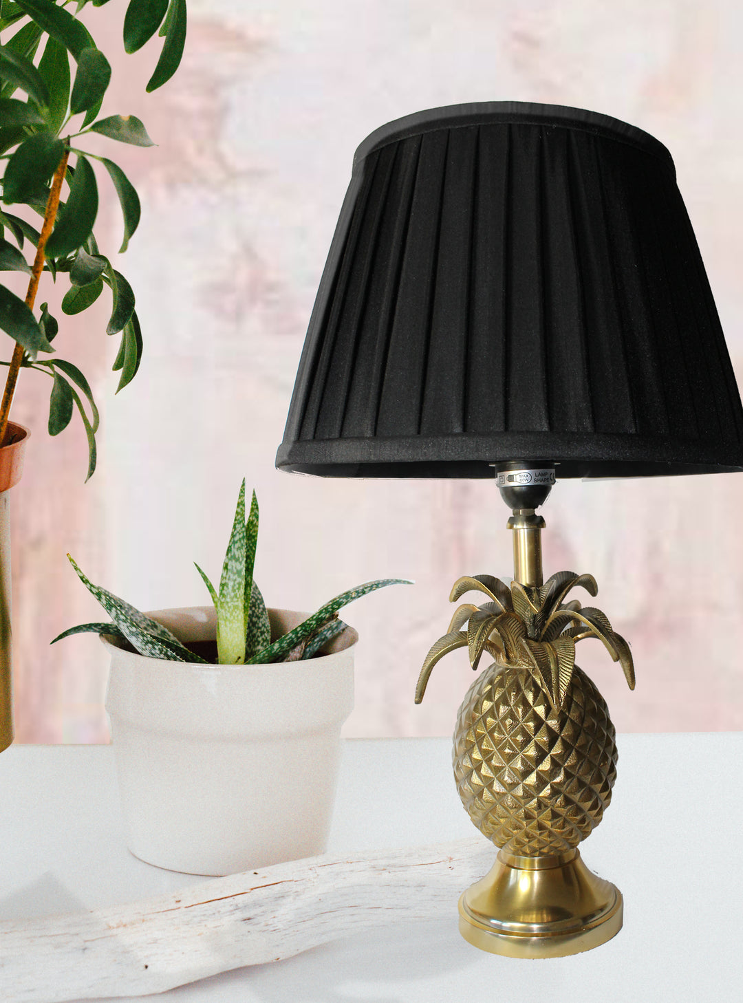 Gold Pineapple Table Lamp –  Traditional Brass  Art Decor Table Lamp