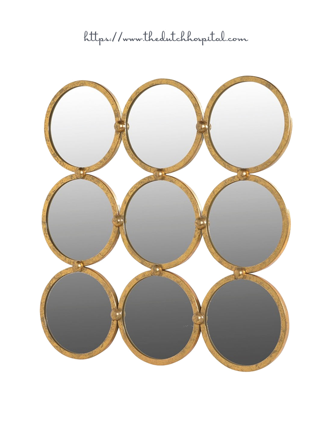 gold wall mirror, circle mirror 