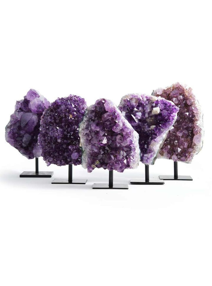 Amethyst – Natural Stone Amethyst on Metal Stand