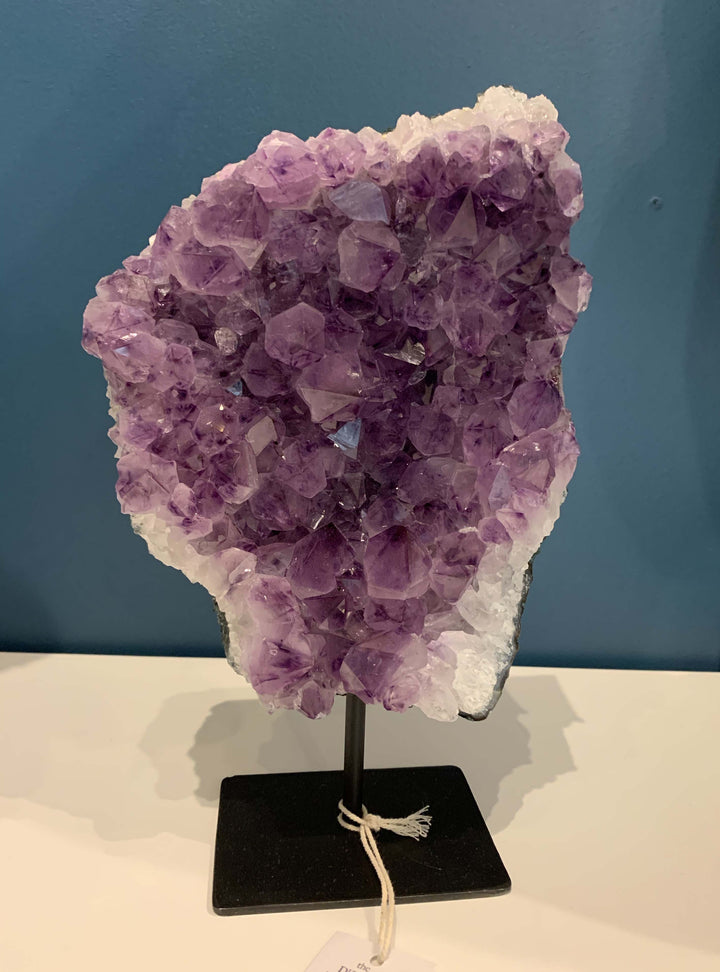 Amethyst – Natural Stone Amethyst on Metal Stand