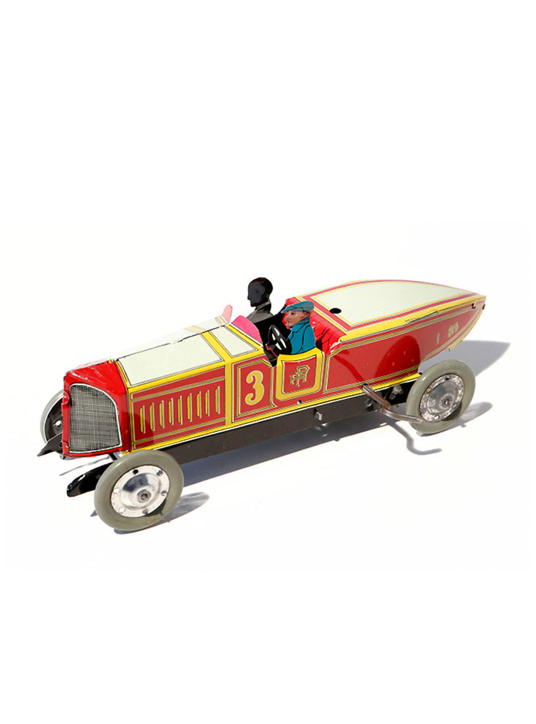 Racing car red N°3 Retro  – Toy Wind-Up cars