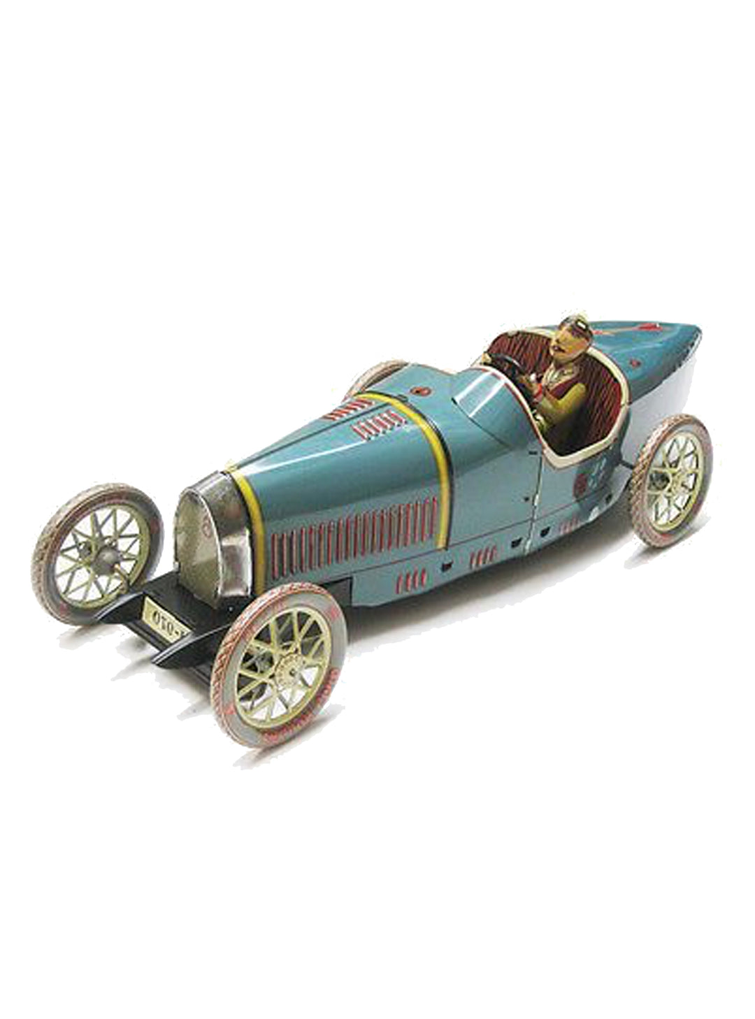 Car Bugatti – Original Paya Classic Car Model Limited Edition – Grand Prix Blue Race Car 50cm