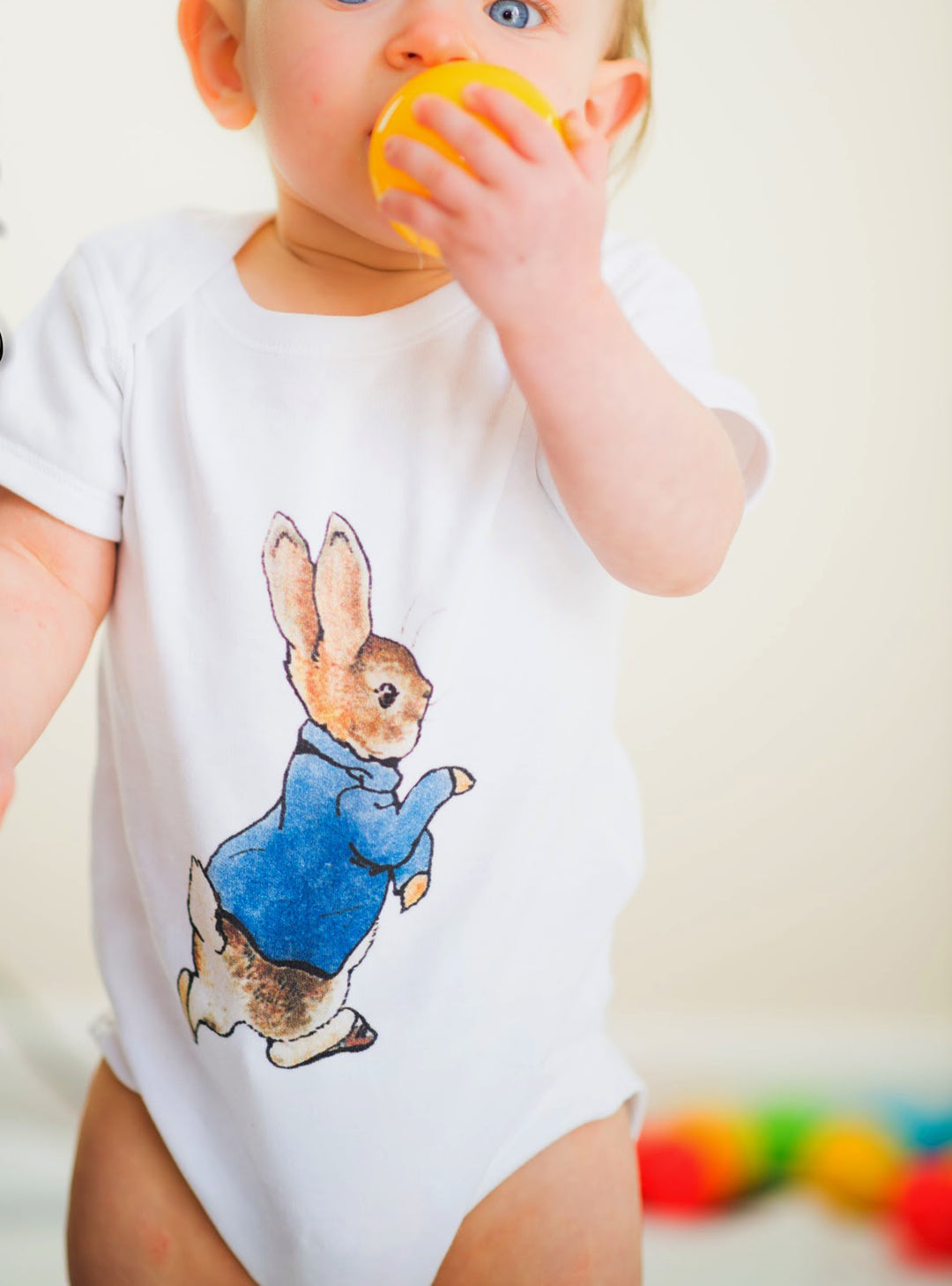 Baby Milestone Clothing – Peter Rabbit Monthly Baby Onesie Set, Beatrix Potter