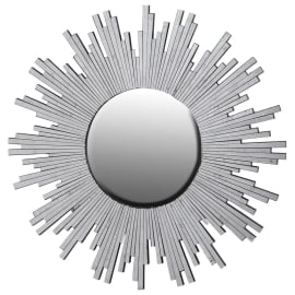 Wall Mirrors – Silver Glass Starburst Mirror