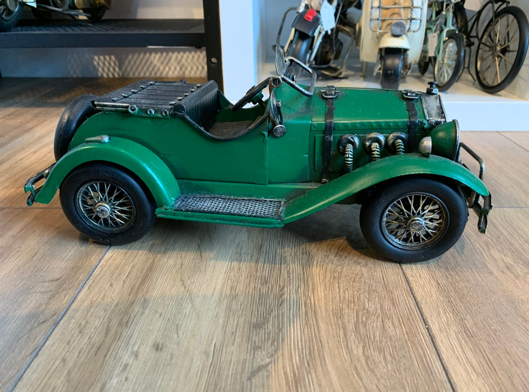 Vintage Green Car – Retro Cars – Tin Model Cars