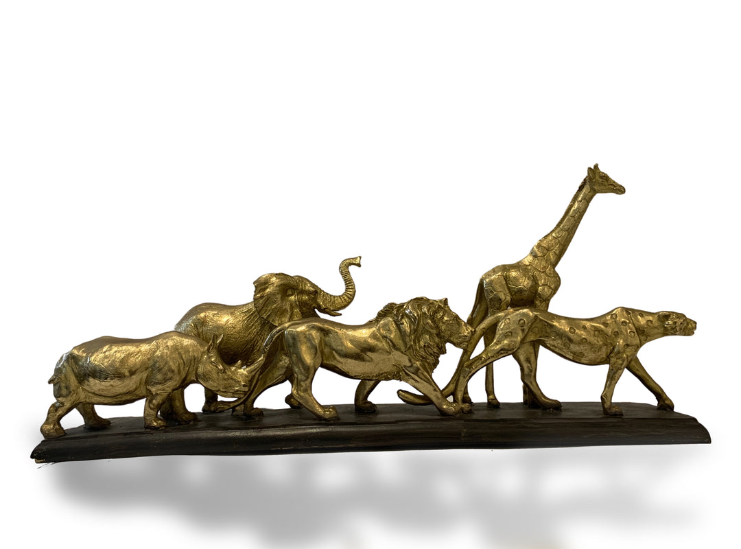 Animal Parade Gold, Safari Wild Animals Parade, Elephant, Giraffe, Tiger, Lion, Rhino