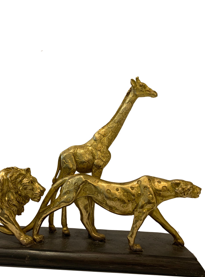 Animal Parade Gold, Safari Wild Animals Parade, Elephant, Giraffe, Tiger, Lion, Rhino