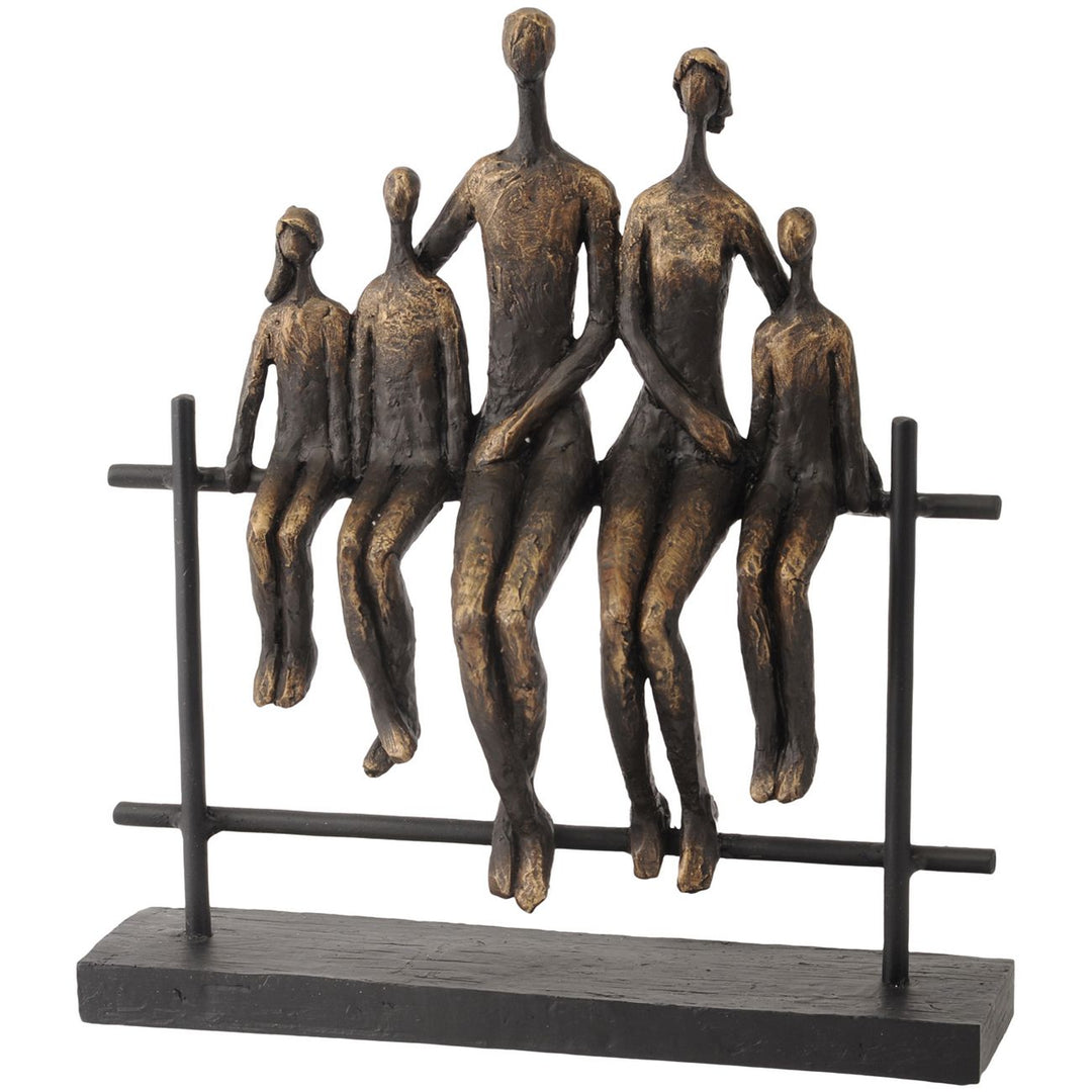 Sculptures – Family of Five Bronze Effect Figurings