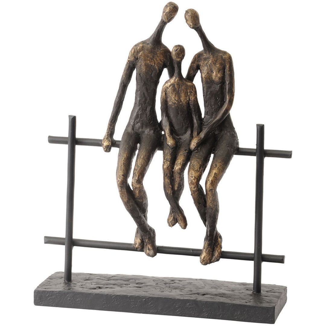 Sculptures – Family of Three Bronze Effect Figurings
